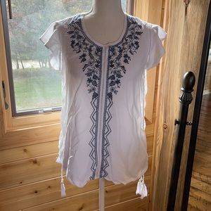 Embroidered blouse size medium
